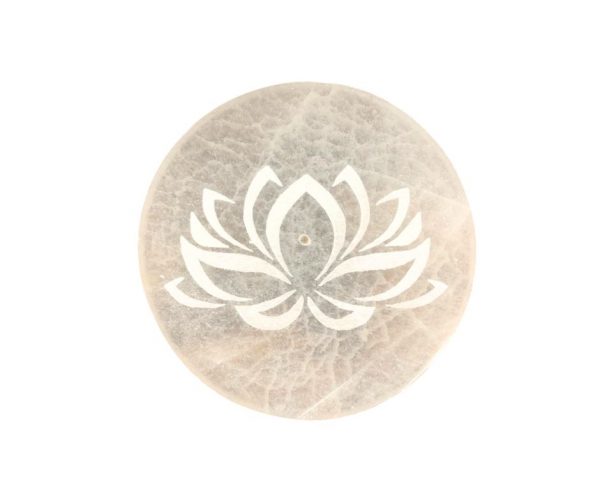 Plaque de rechargement Sélénite Lotus occizen