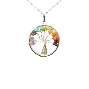 pendentif arbre de vie 7 chakras occizen boutique beziers