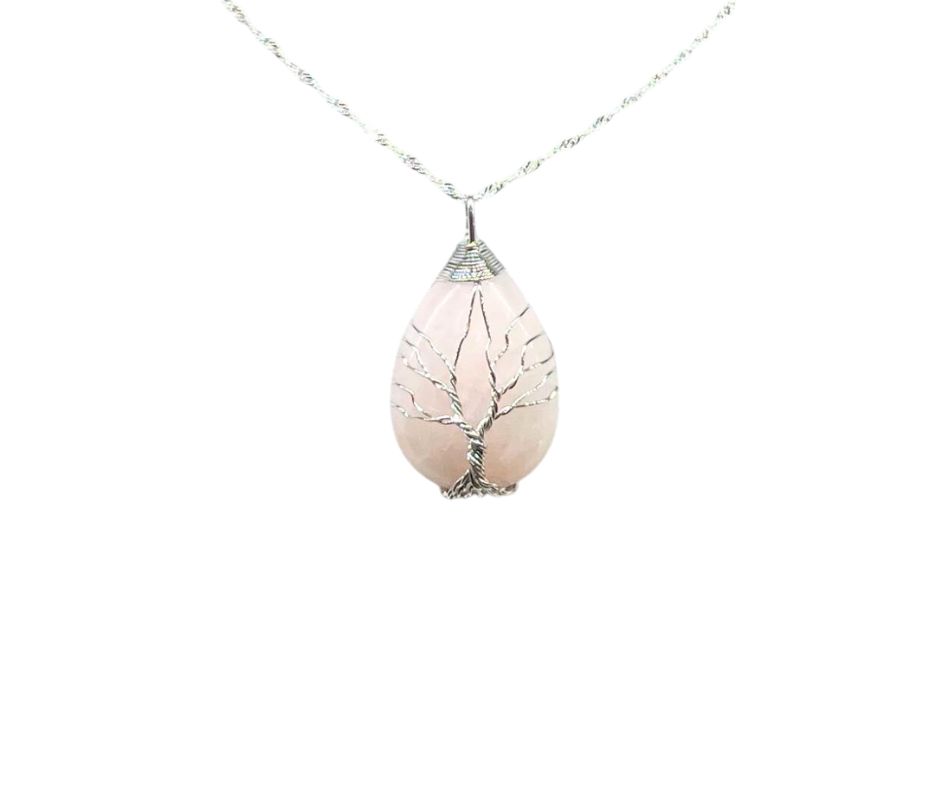 pendentif arbre de vie quartz rose occizen boutique beziers pendentif arbre de vie quartz rose occizen boutique beziers