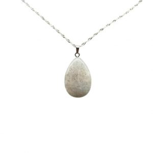 pendentif larme labradorite blanche occizen boutique beziers