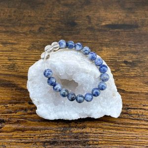 bracelet sodalite et cristal de roche occizen