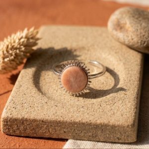 Bague rhodonite réglable occizen