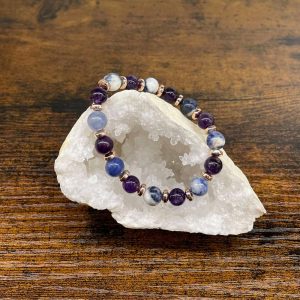 Bracelet amethyste et sodalite occizen
