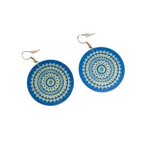 boucles d'oreilles bleues occizen