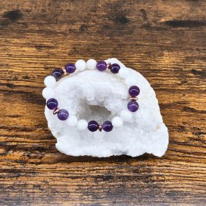 bracelet amethyste et pierre de lune occizen boutique