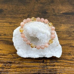 bracelet citrine et pierre de soleil occizen boutique