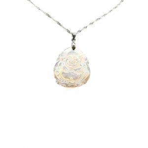 pendentif bouddha rieur en nacre occizen boutique beziers