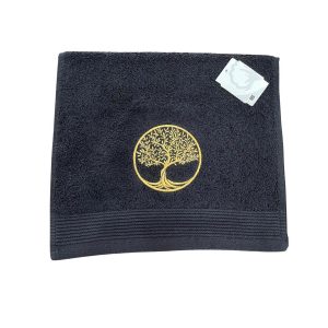 serviette invité noire occizen