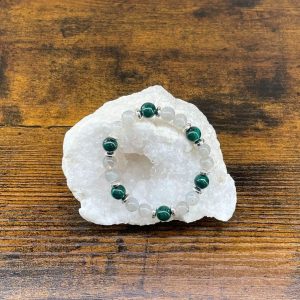 bracelet labradorite et malachite occizen