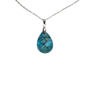 pendentif larme en apatite occizen boutique beziers