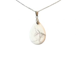 pendentif larme en howlite occizen boutique beziers