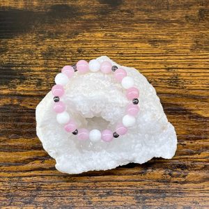 bracelet quartz rose et pierre de lune occizen