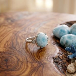 Bague larimar réglable occizen