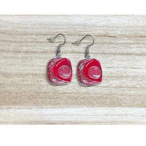 bo carrées rouge occizen