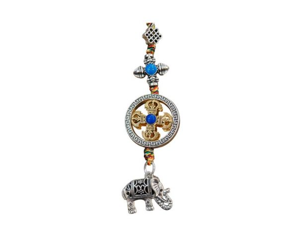 Pendentif de protection Double Dorje éléphant 1 occizen boutique