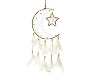 Attrape rêves chanvre lune et étoile occizen