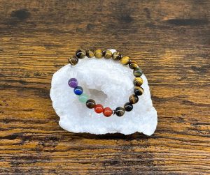 bracelet 7 chakras et oeil de tigre boutique occizen