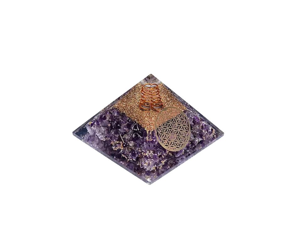 orgonite améthyste fleur de vie occizen orgonite améthyste fleur de vie occizen