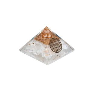 orgonite sélénite fleur de vie occizen